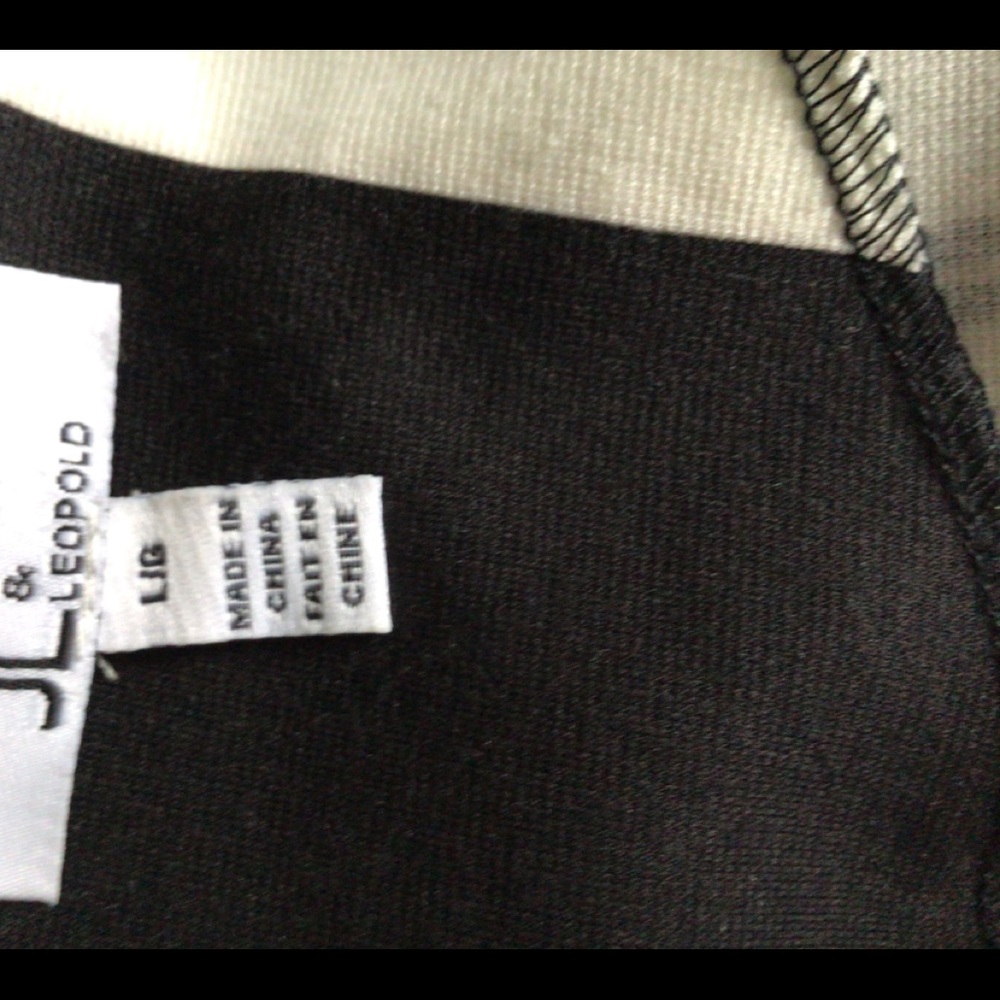 Jules & Leopold Classic Striped Black White Blouse - Picture 7 of 7